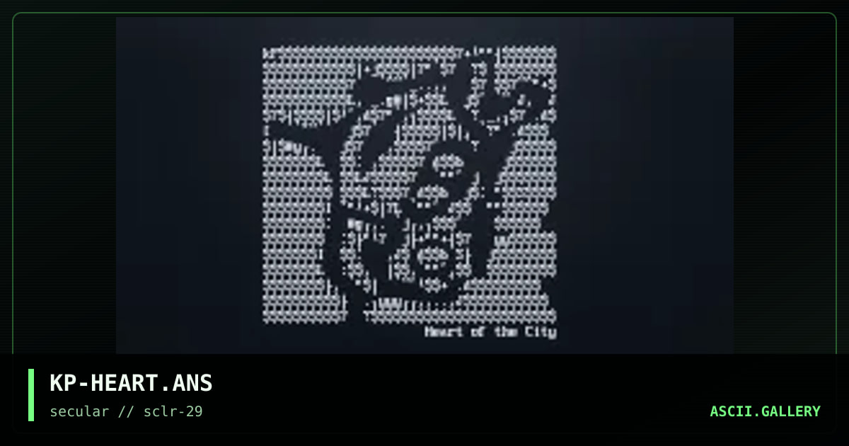 Heart of the City, by keeper, 2002