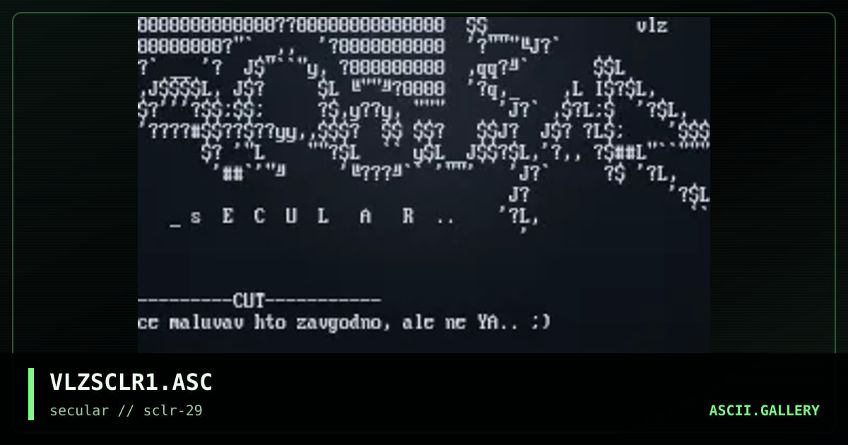 VLZSCLR1.ASC, by vlz, 2002