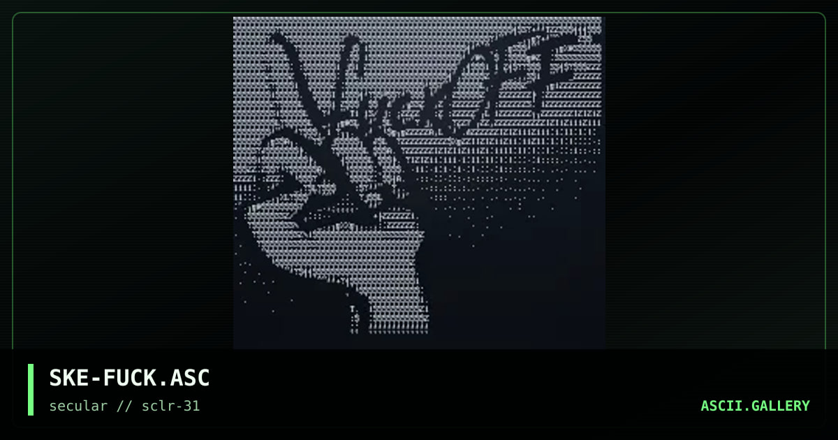 fuck OFF, by sketch rimanez, 2003