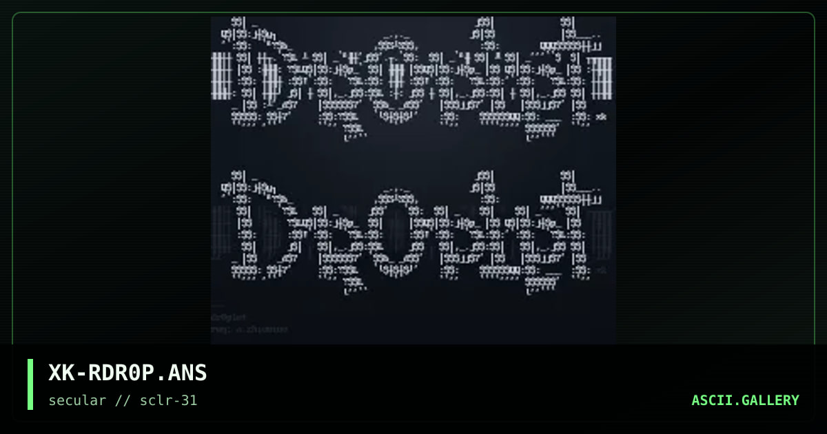 dr0plet [req], by xkey, 2003