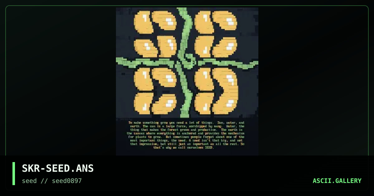 we are seed damn it!$#@$, by skrubly, 1997