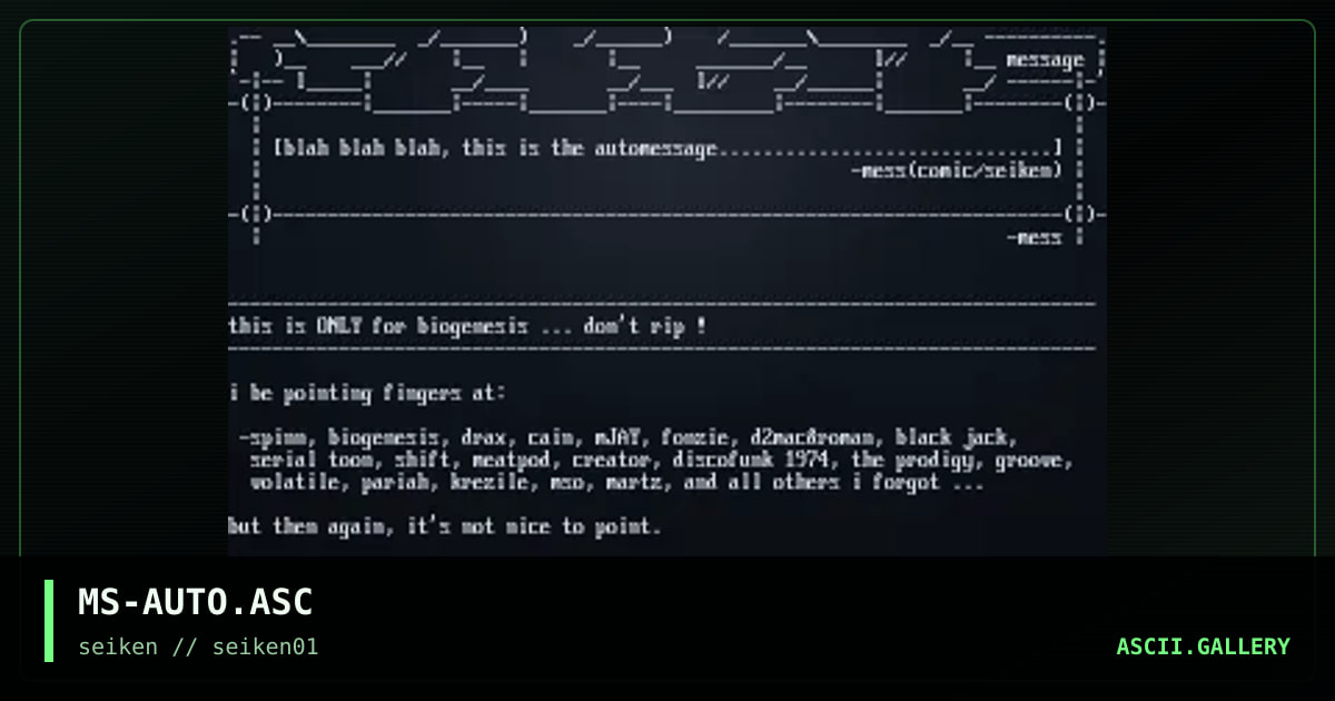 MS-AUTO.ASC, by mess, 1997