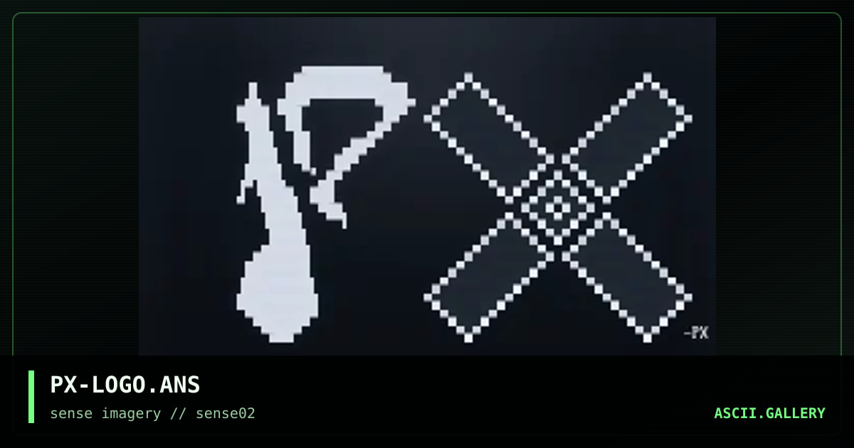 PX-LOGO.ANS, by project x, 1997