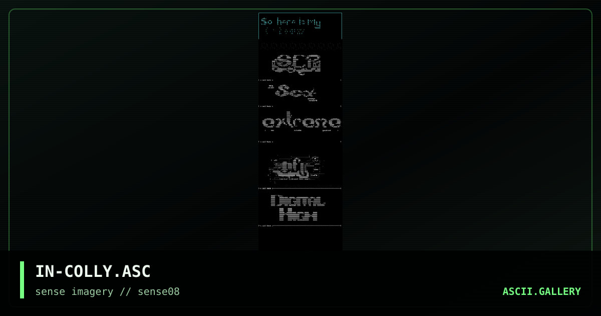 So, here's my colly!, by indecent, 1998