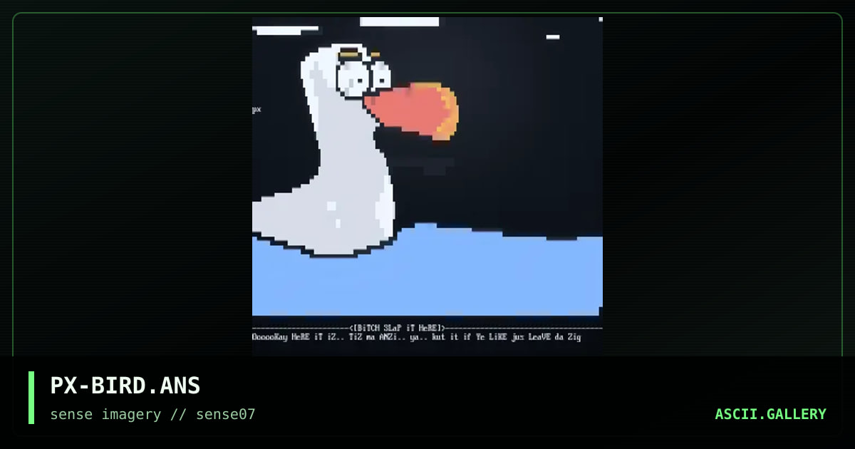PX-BIRD.ANS, by hexd, 1998