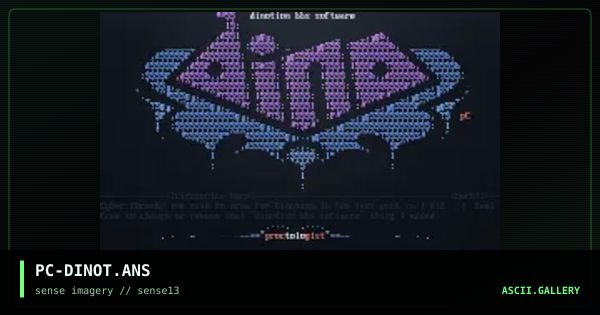 Dinotion bbs software, by proctologist, 1998