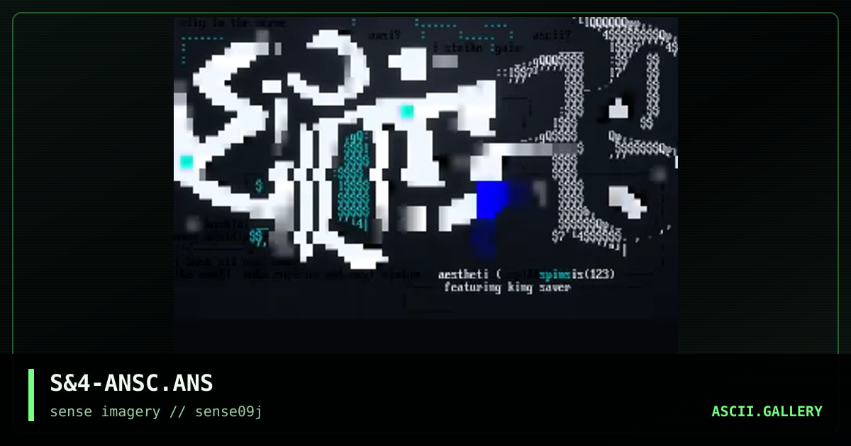 anscii, by absent spinsister, aesthetic, 2002