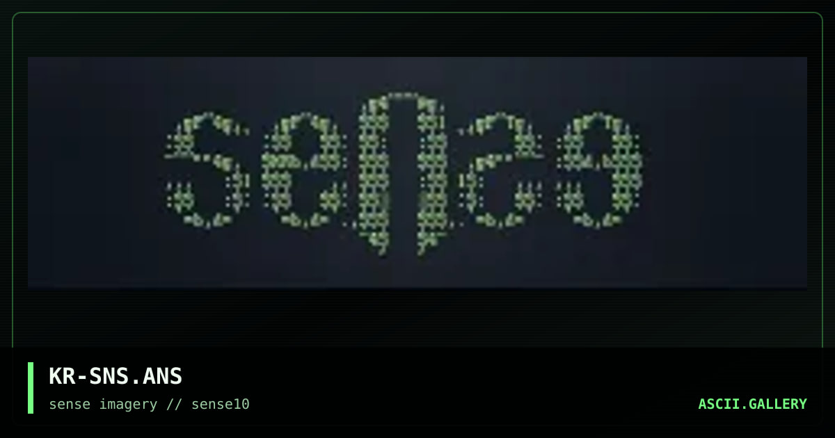 sense logo, number one., by kriminal, 2002