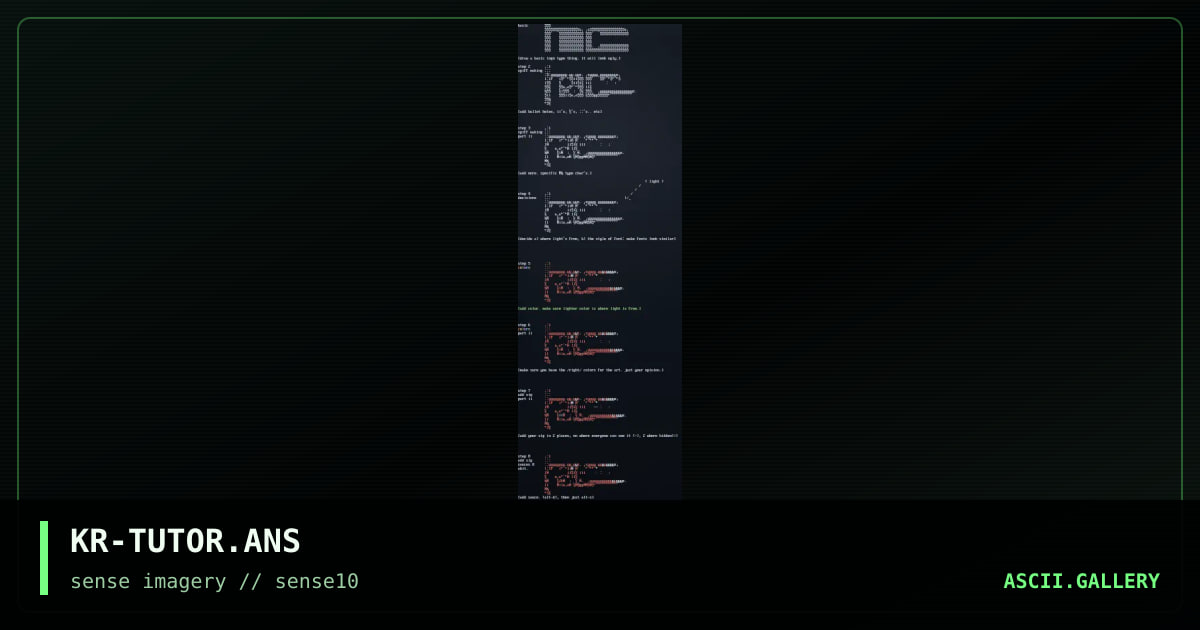 ascii tutor, by kriminal, 2002