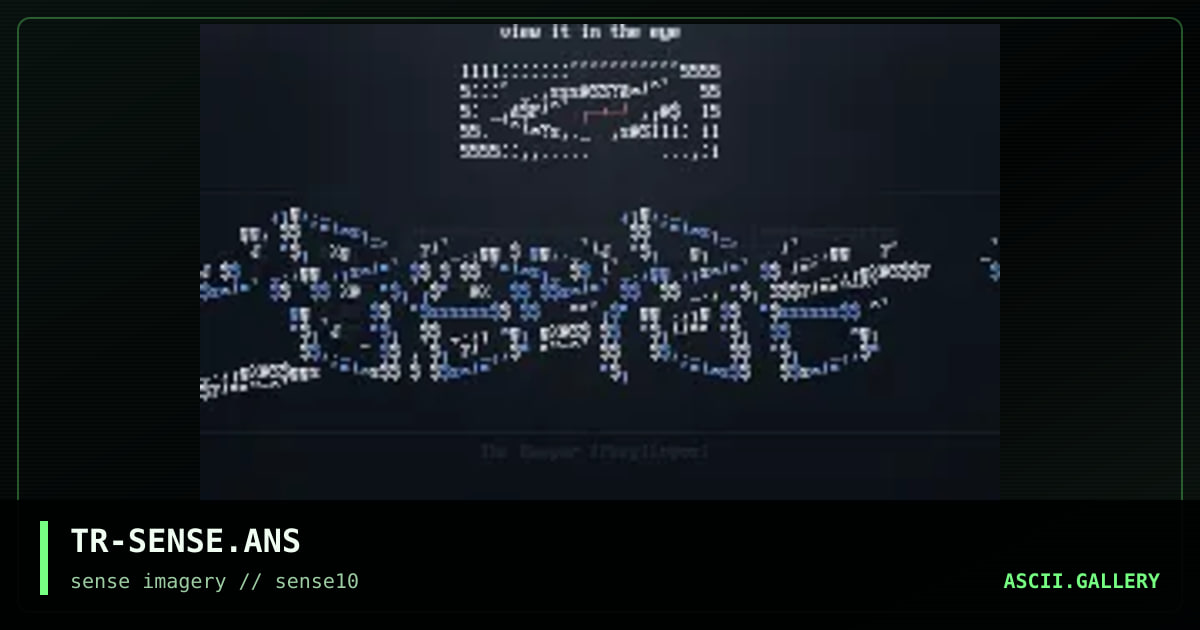 Sense promo!, by the reaper, 2002