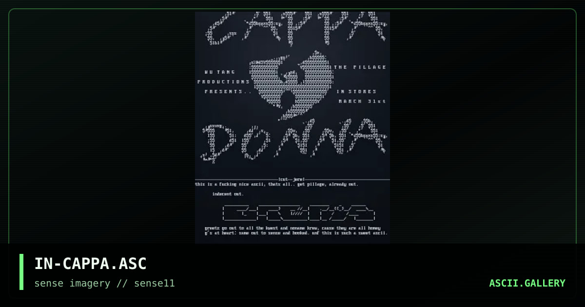cappa donna rules!, by indecent, 2002