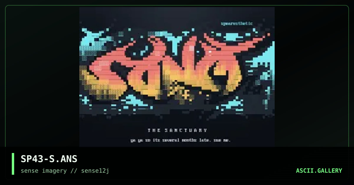 the sanctuary, by aesthetic, spear, 2003