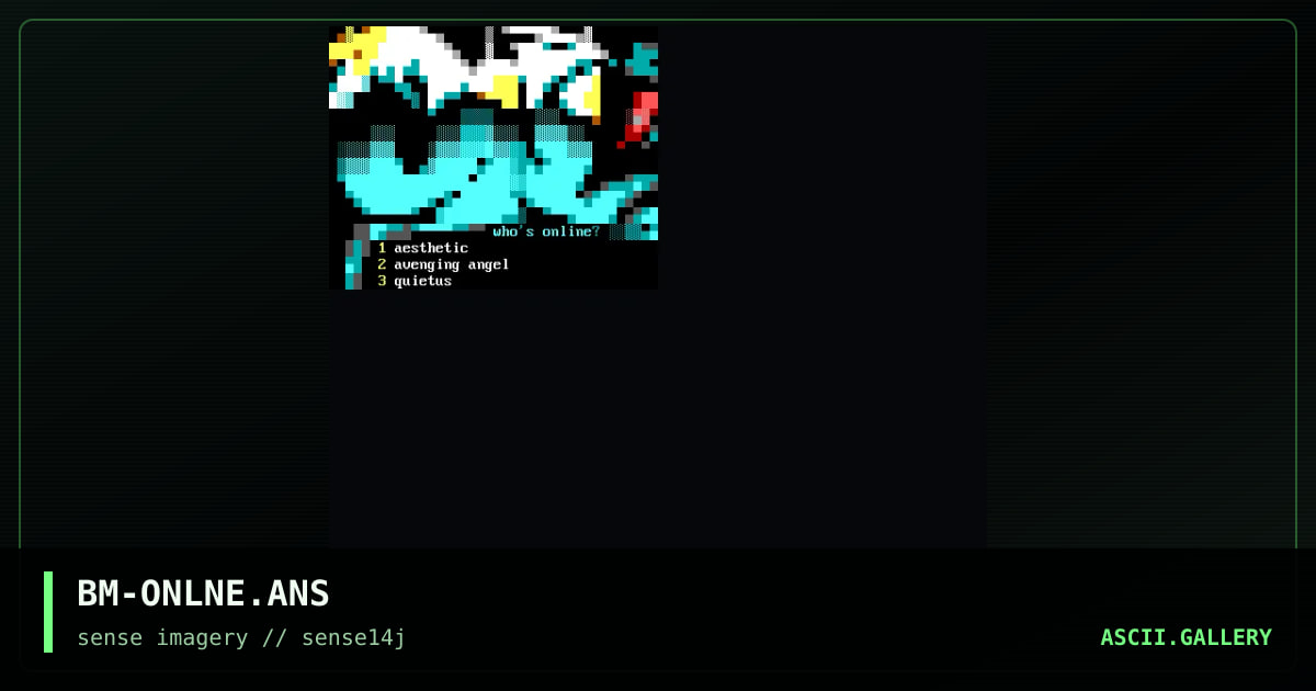 BM-ONLNE.ANS, by avenging angel, aesthetic, 2003