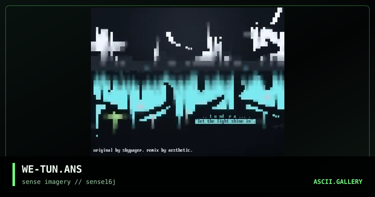 WE-TUN.ANS, by skypager, aesthetic, 2003