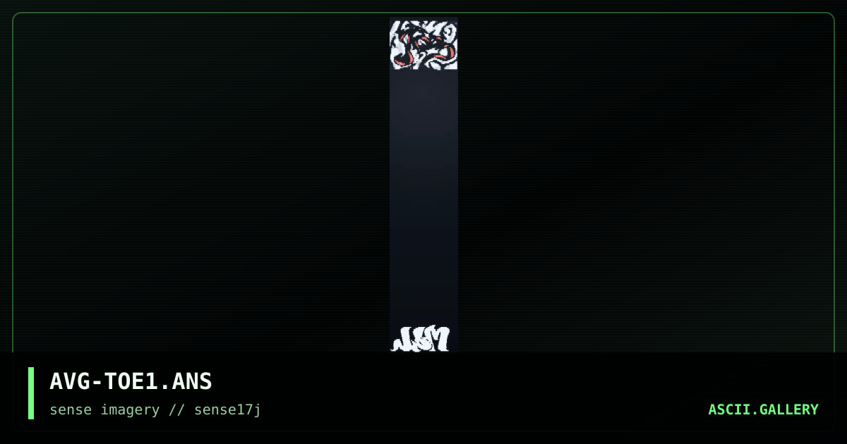 AVG-TOE1.ANS, by avenging angel, 2003