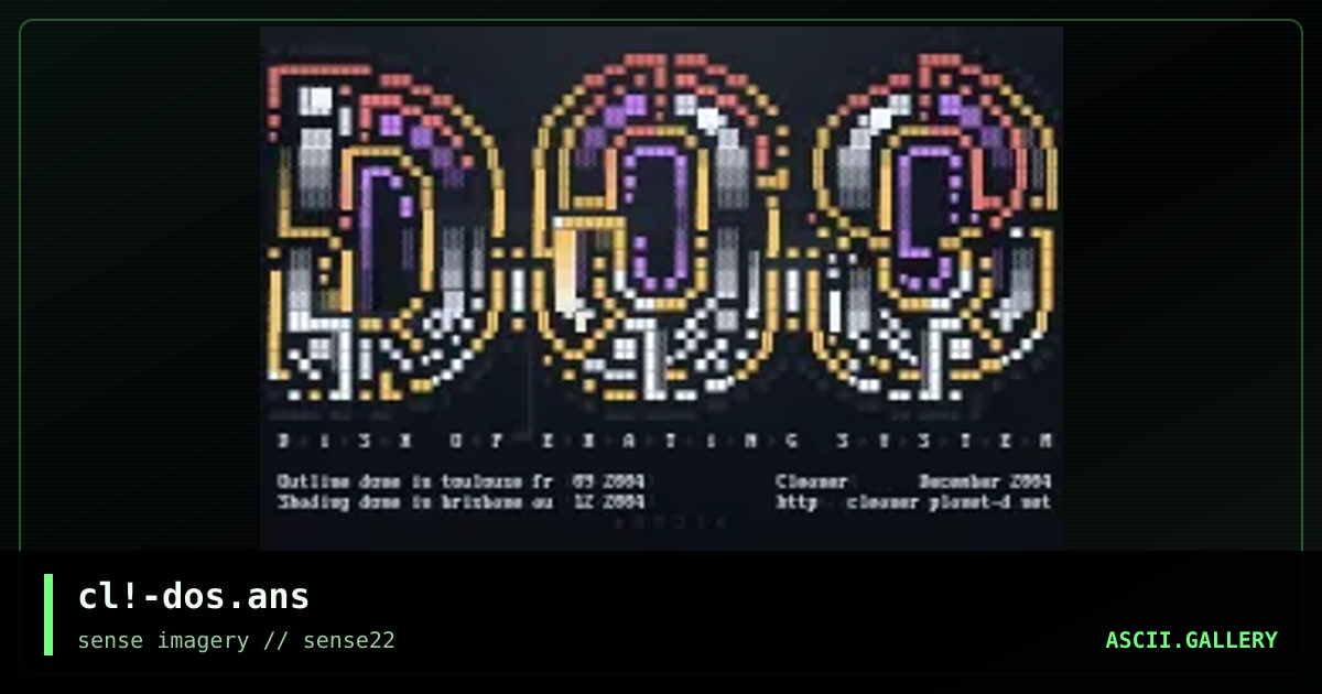 cl!-dos.ans, by cleaner, 2005