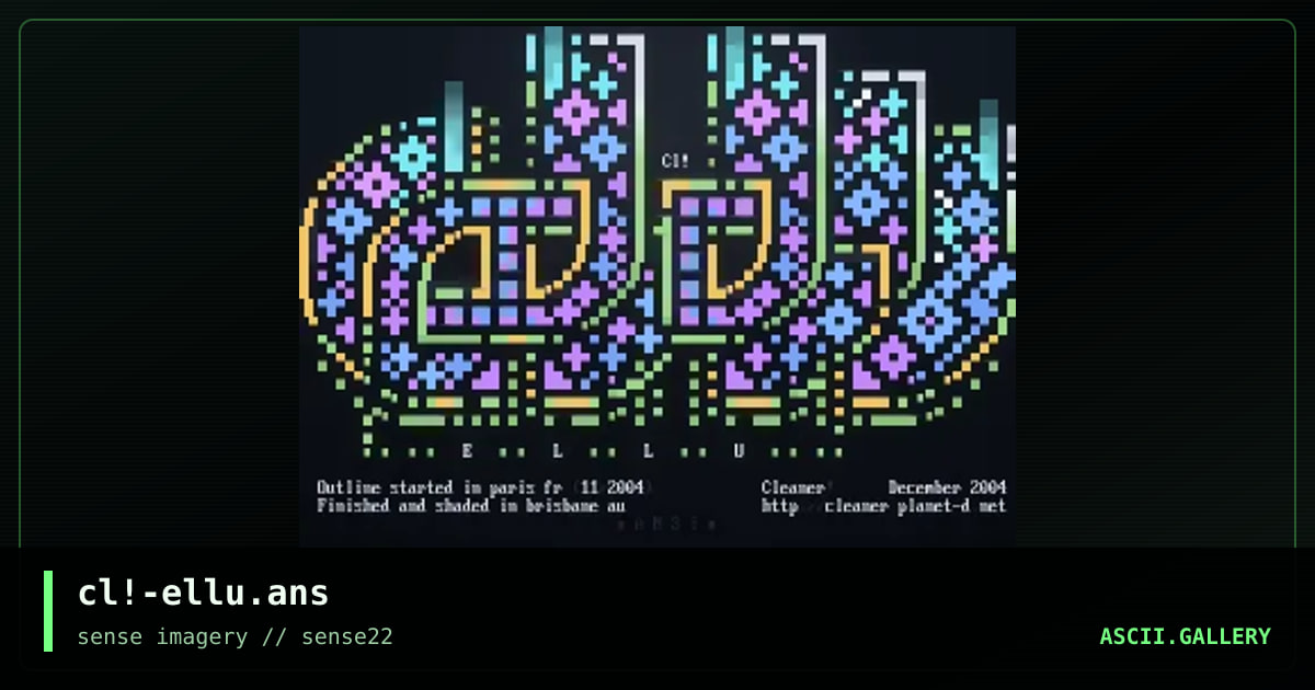 cl!-ellu.ans, by cleaner, 2005