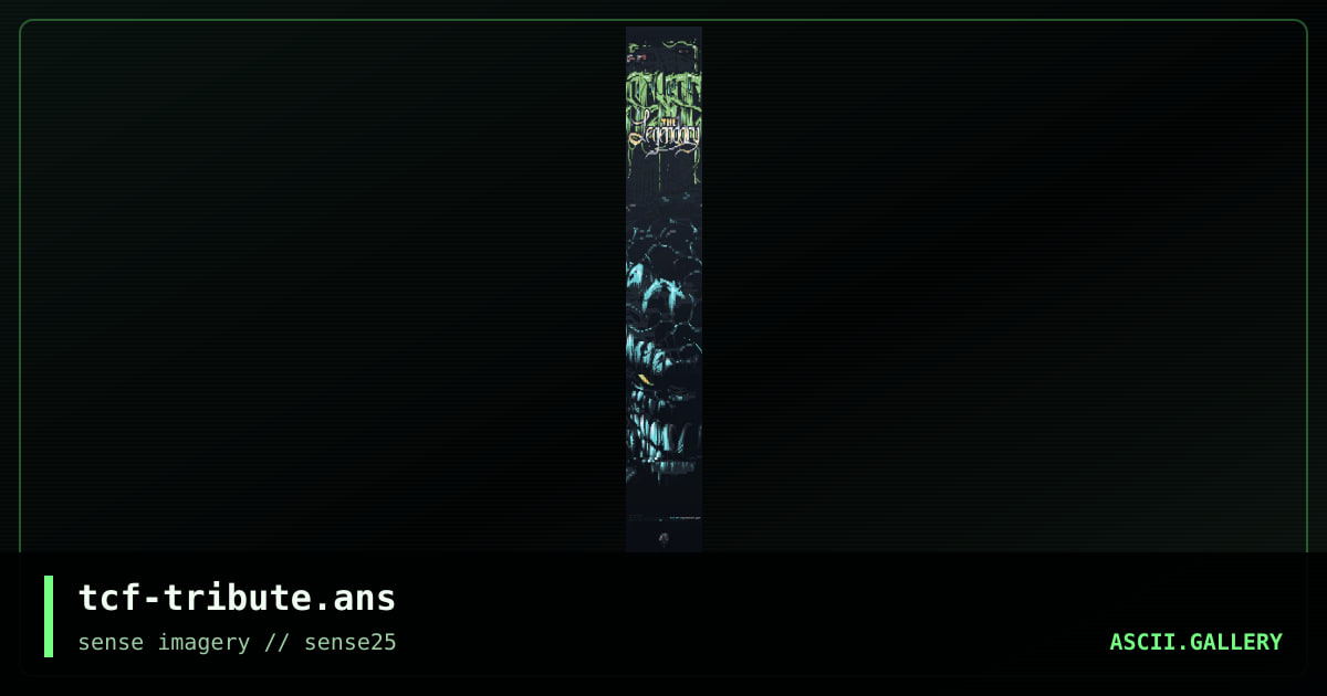 tcf-tribute.ans, by tcf, 2006