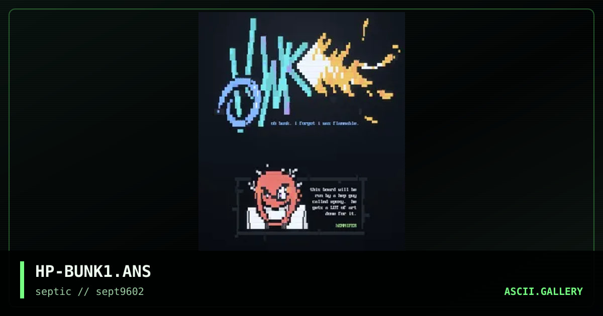 oh bUnk you., by hennifer pantalon, 1996