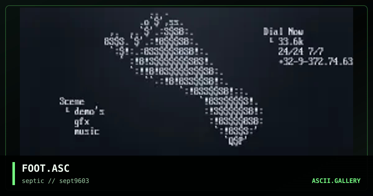 FOOT.ASC, by untagged, 1996
