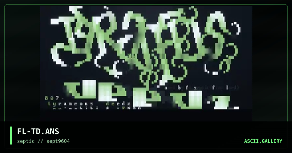 tyraneous deedz, by fire lord, 1996