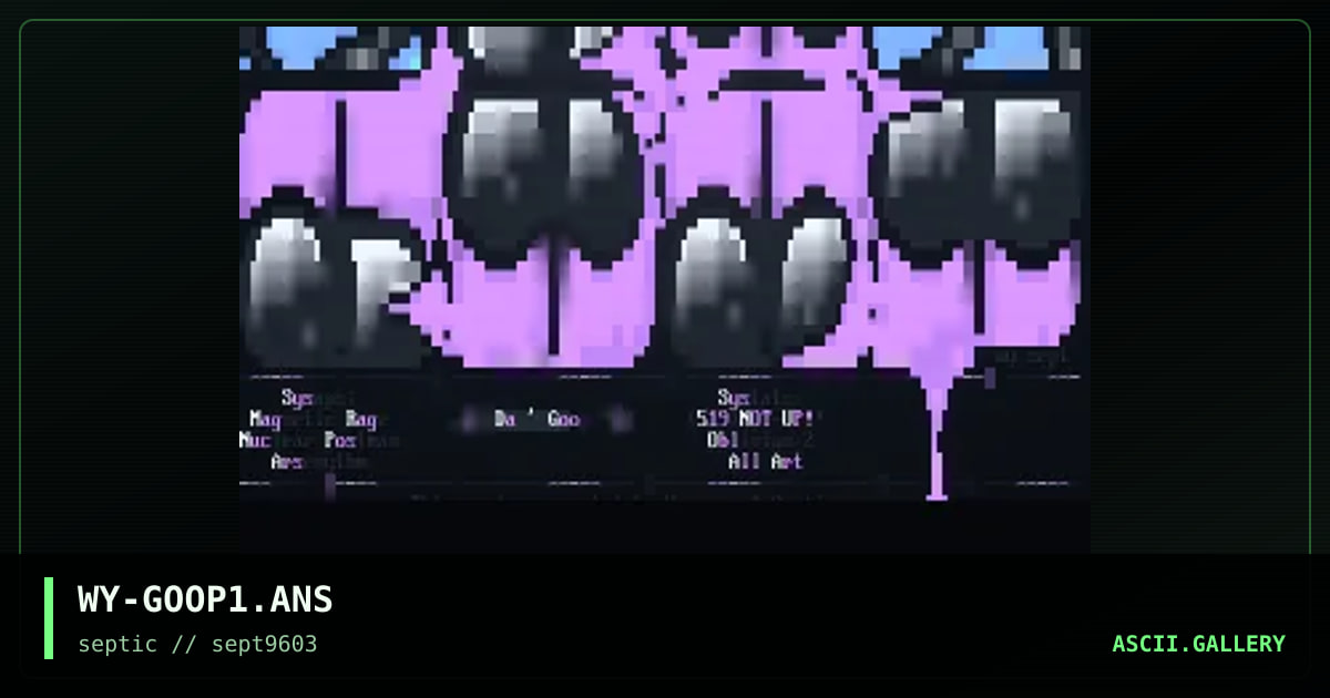 Da ' Goop, by wyvern, 1996