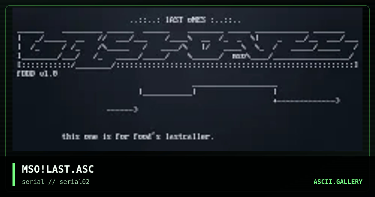 MSO!LAST.ASC, by mso, 1997