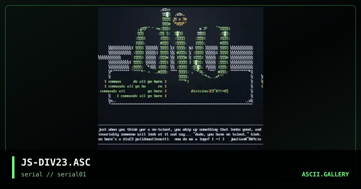 diviSION 23!@$@!#%@#!^$, by julian, 1997