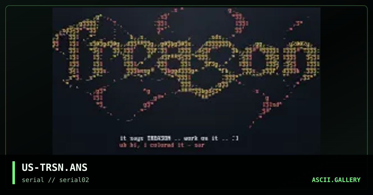 US-TRSN.ANS, by sargon, tek, blizzard, meatpod, 1997