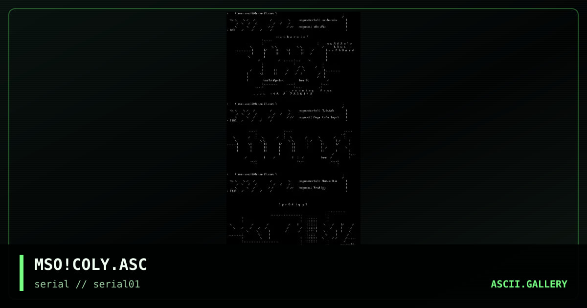 MSO!COLY.ASC, by mso, 1997