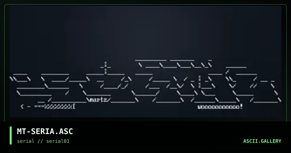 MT-SERIA.ASC, by martz, 1997