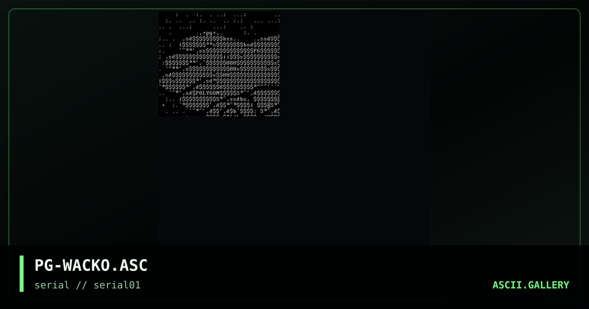 wacko guy.., by polygon, 1997