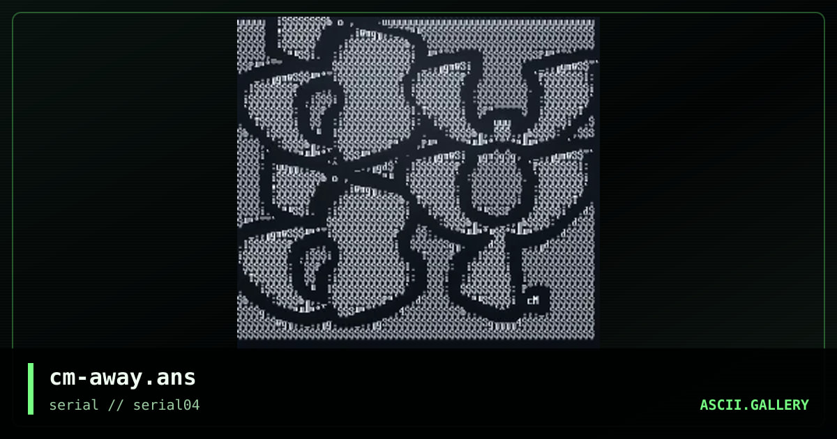cm-away.ans, by computer man, 1997