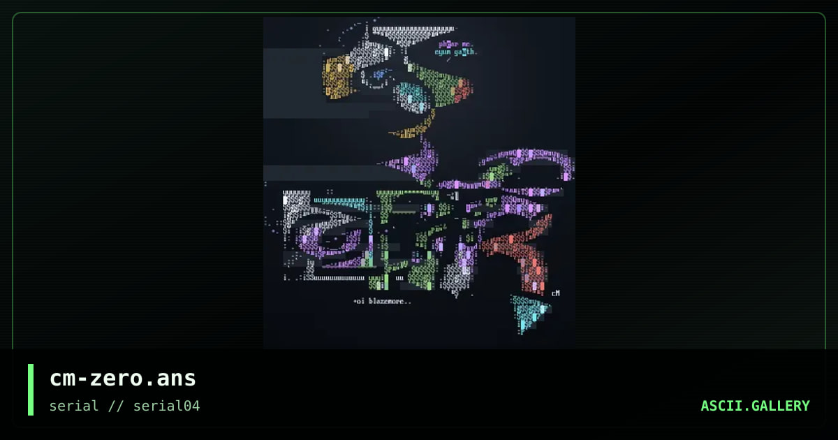 cm-zero.ans, by computer man, 1997