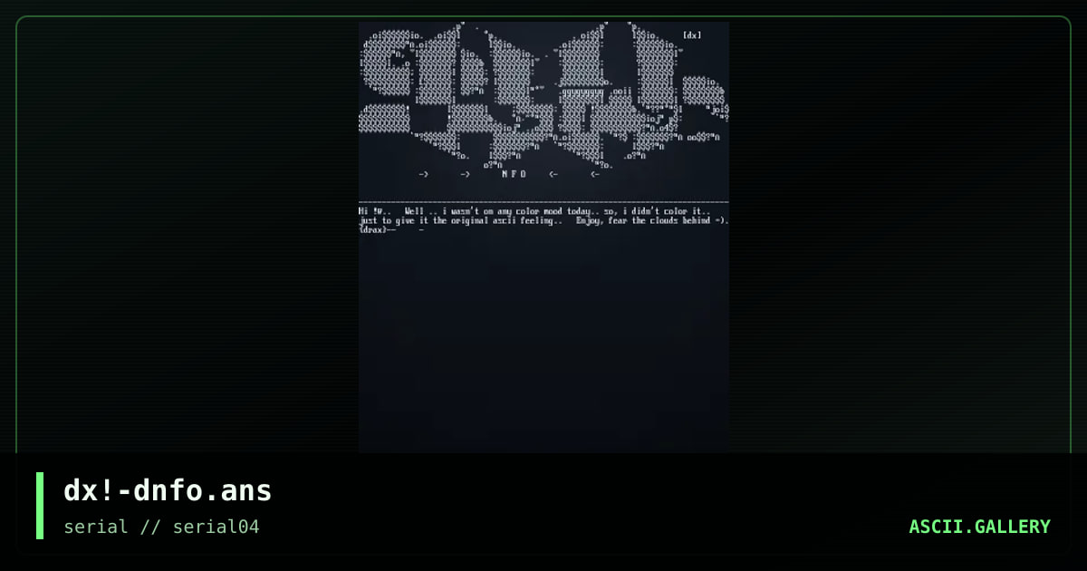 dx!-dnfo.ans, by drax, 1997