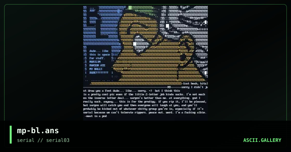 bloo lines, by meatpod, 1997