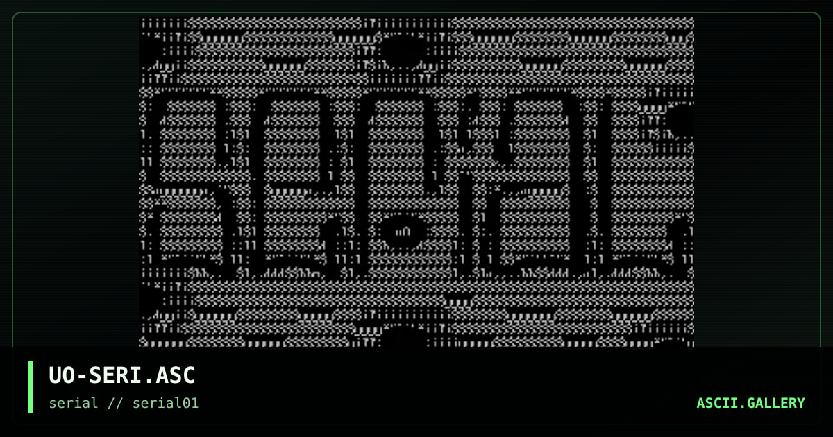 UO-SERI.ASC, by umaro, 1997