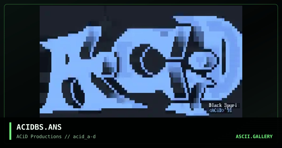 ACIDBS.ANS, by black spyrit, 1990