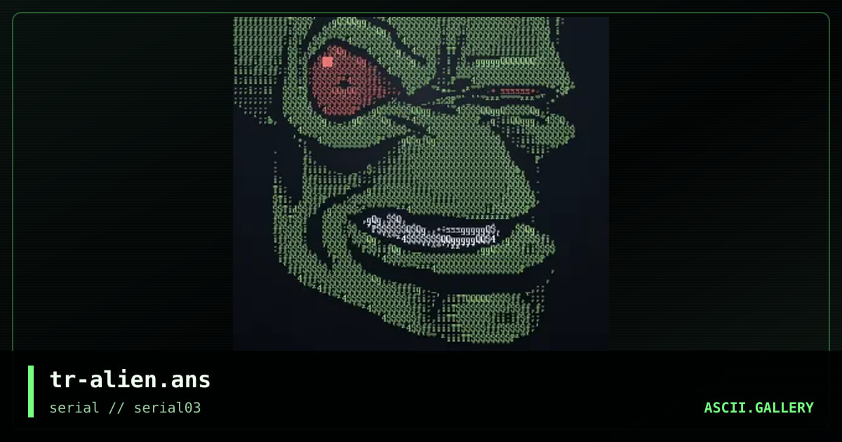 tr-alien.ans, by terrato, 1997