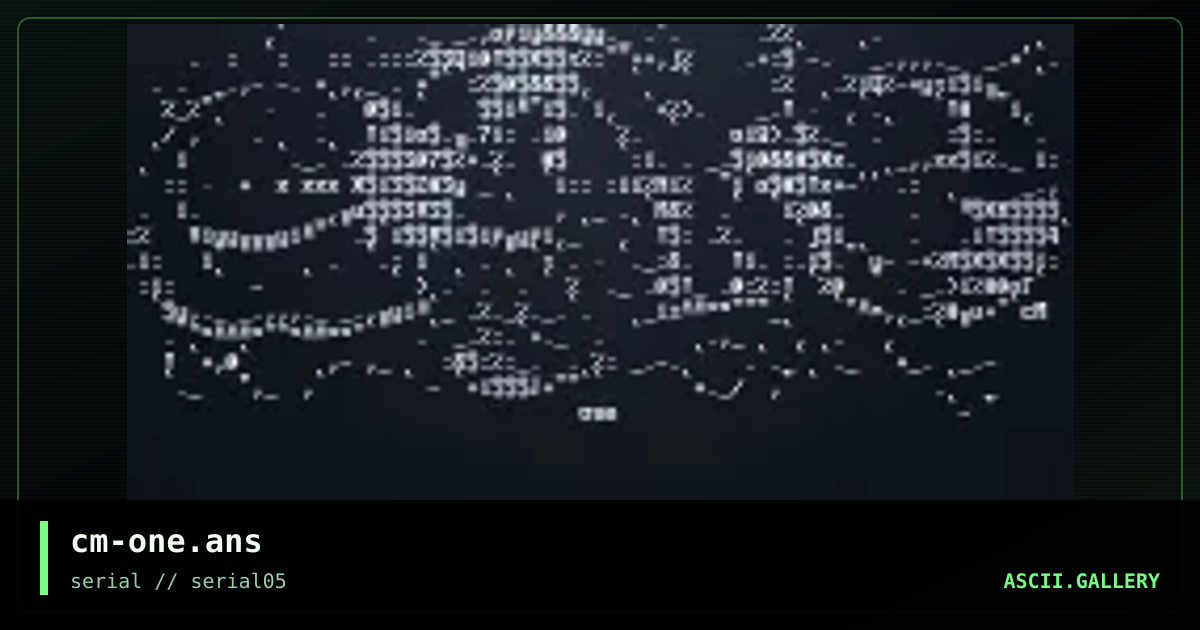 cm-one.ans, by computer man, 1997