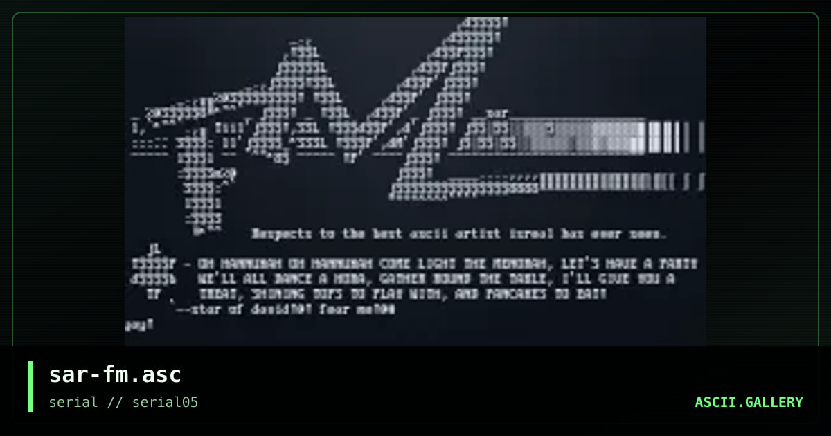 sar-fm.asc, by sargon, 1997