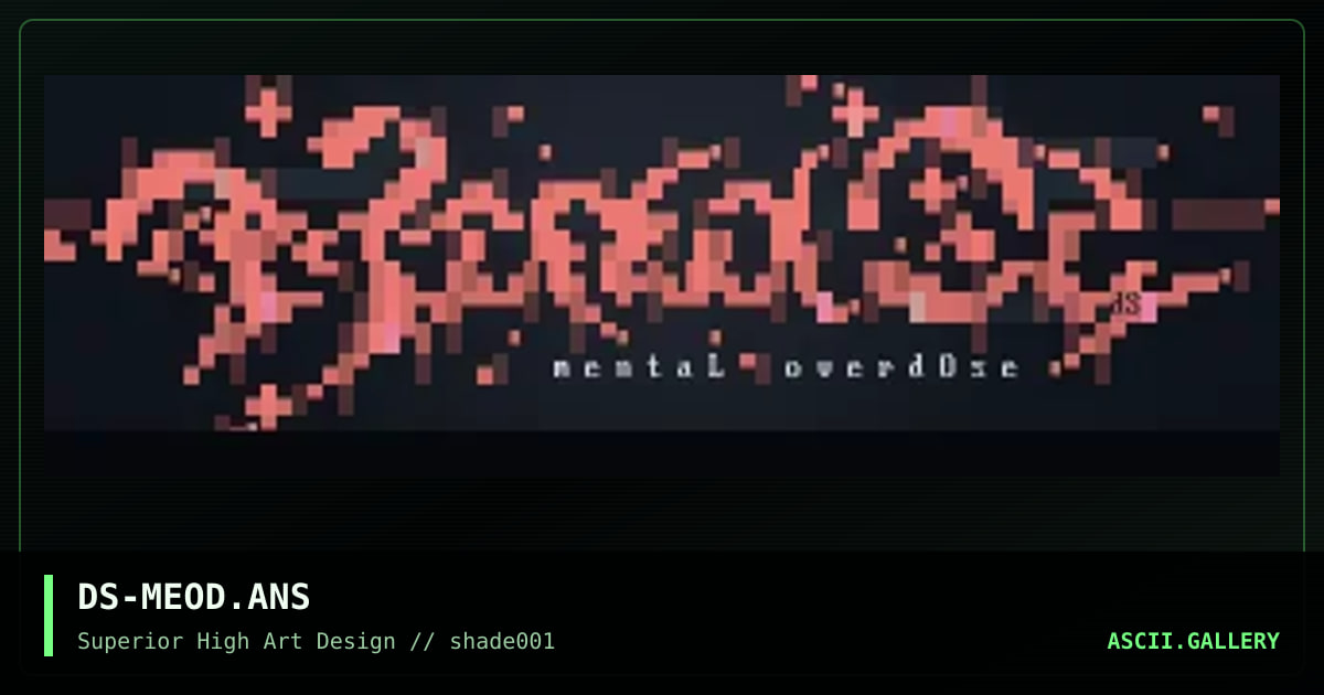 dFUSE: Mental Overdose Logo, by dfuse, 1996