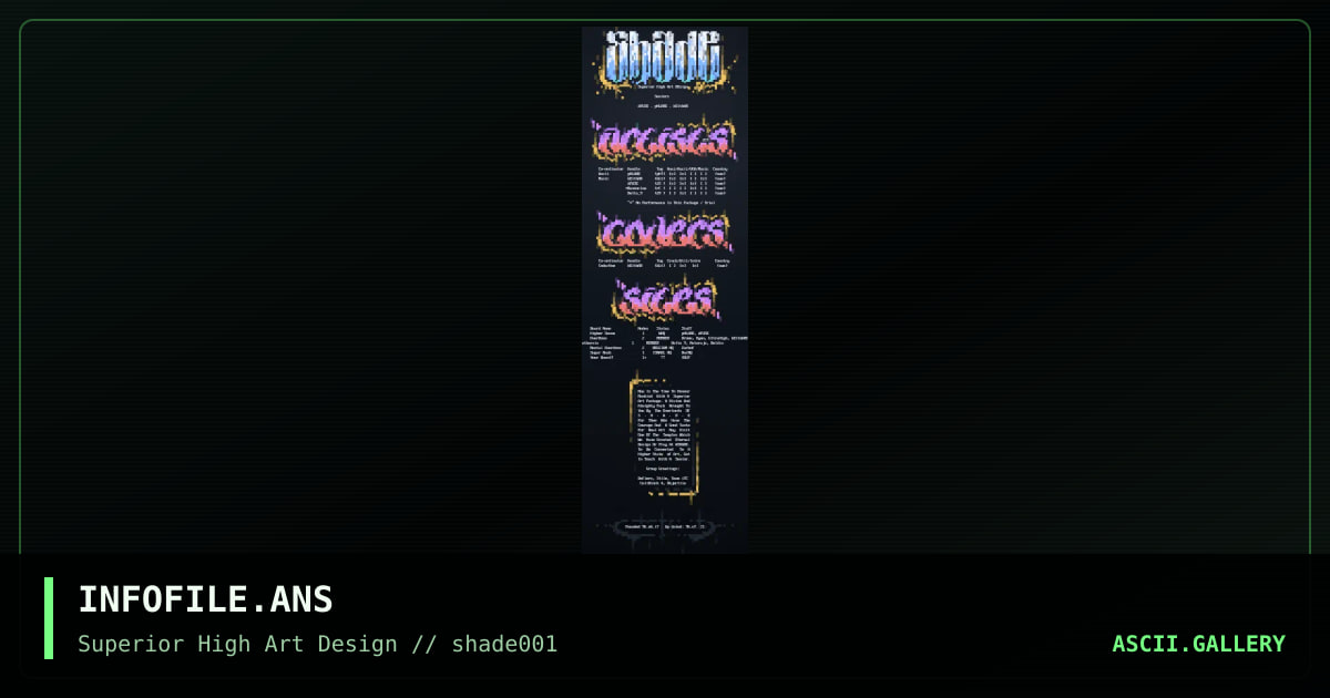 Shade InfoFile 96-o7-21, by phlare, dfuse, 1996