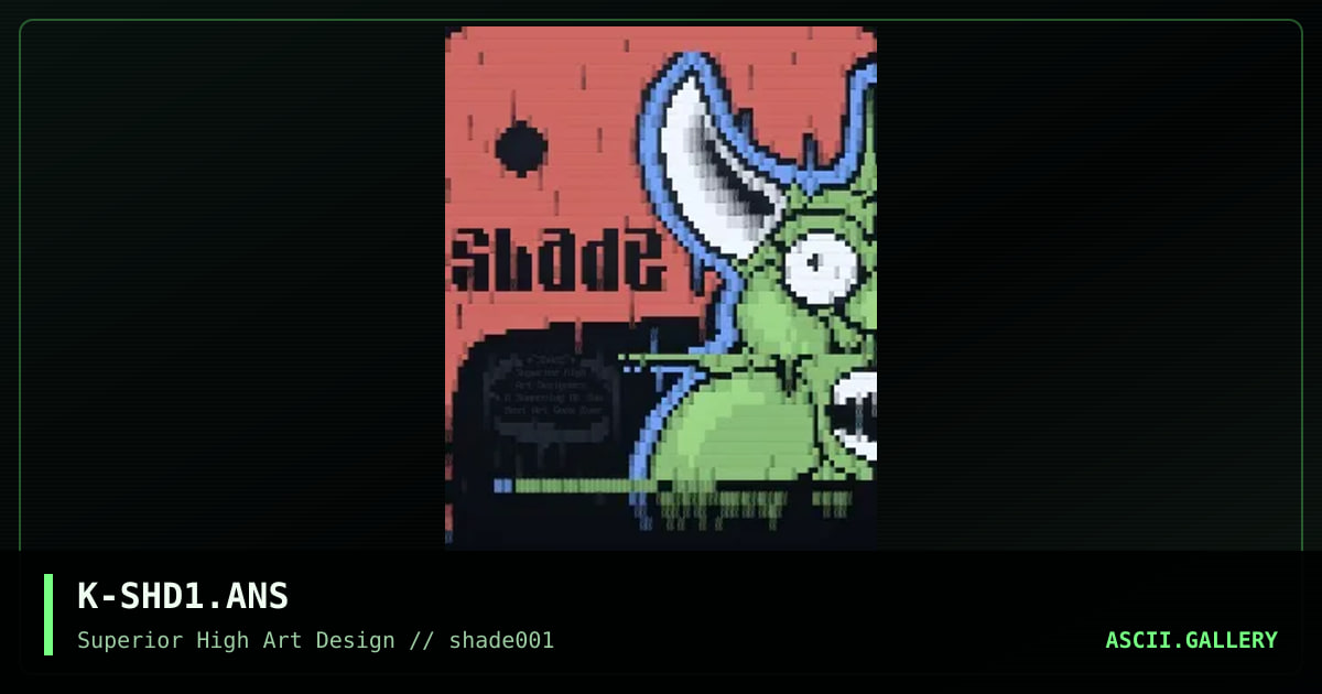kElthAR: Shade Pic (Monster), by kelthar, 1996