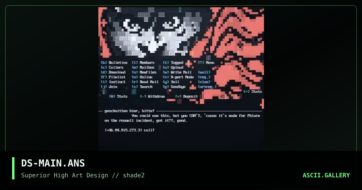 the roswell incident main menu, by dfuse, 1996