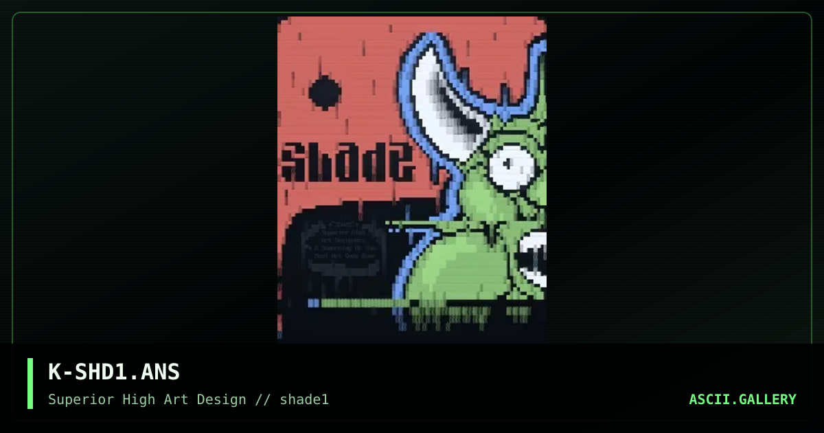kElthAR: Shade Pic (Monster), by kelthar, 1996