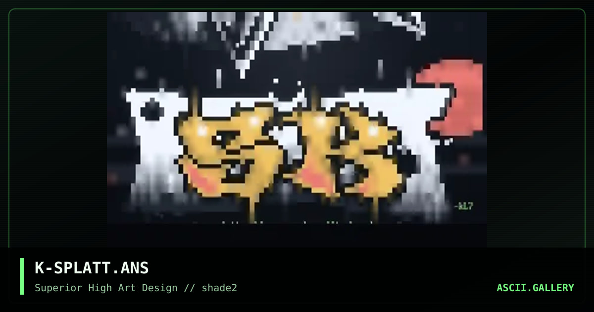 splatter king, by kelthar, 1996