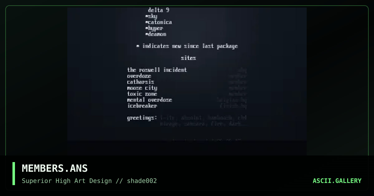 memberlist 96-09-29, by dfuse, 1996