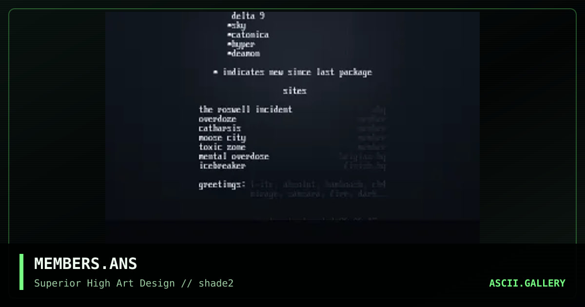 memberlist 96-09-29, by shade staff, 1996