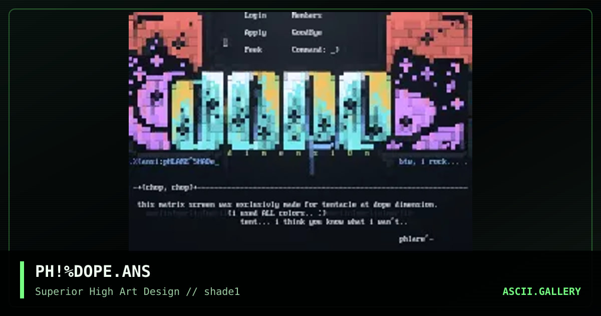 pHLARE: Dope Dimension Matrix, by phlare, 1996
